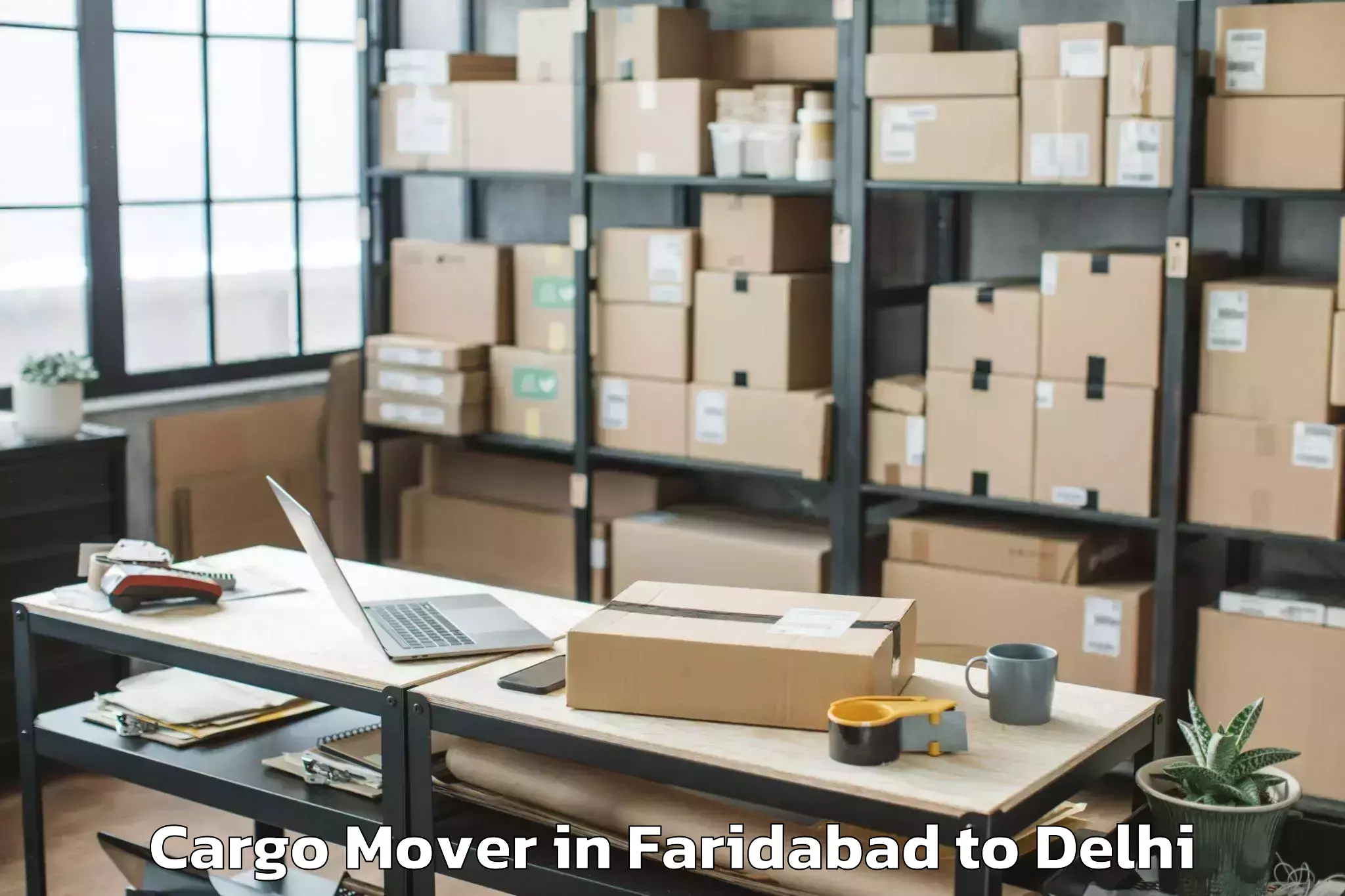 Faridabad to Parsvnath Mall Azadpur Cargo Mover Booking